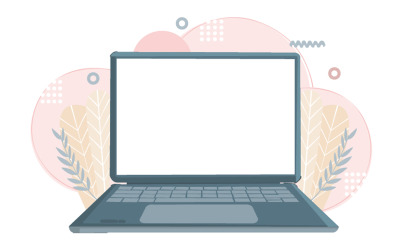Laptop képernyő eszköz monitor illusztráció