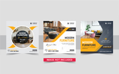 Möbelverkaufskollektion Social Media Post Design