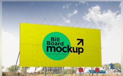 Roadside Billboard Sign Mockup Outdoor Signage Template V 15