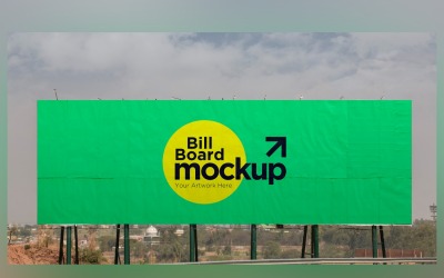 Roadside Billboard Sign Mockup Outdoor Signage Template V 23