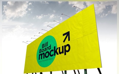Roadside Billboard Sign Mockup Outdoor Signage Template V 29