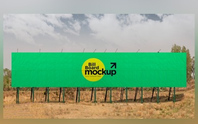 Roadside Billboard Sign Mockup Outdoor Signage Template V 32