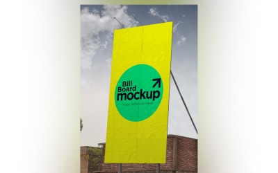 Roadside Billboard Sign Mockup Outdoor Signage Template V 35