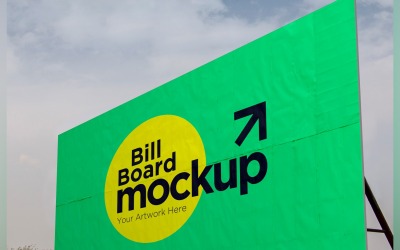Roadside Billboard Sign Mockup Outdoor Signage Template V 44