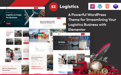 EZ Logistics: мощная тема WordPress для оптимизации вашего логистического бизнеса с помощью Elementor