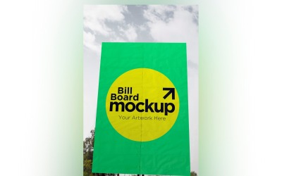 Roadside Billboard Sign Mockup Outdoor Signage Template V 55