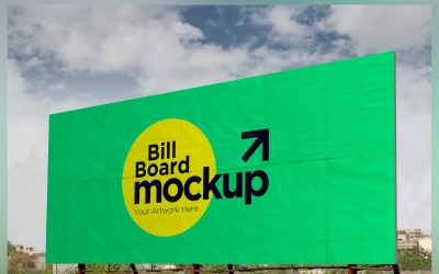 Roadside Billboard Sign Mockup Outdoor Signage Template V 61