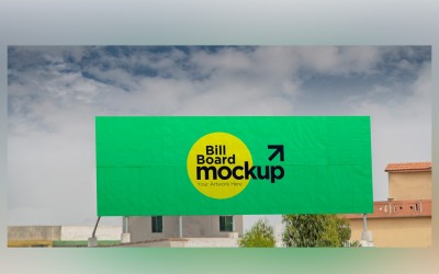 Roadside Billboard Sign Mockup Outdoor Signage Template V 69