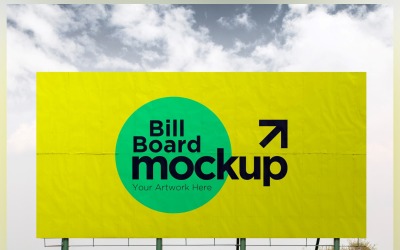 Roadside Billboard Sign Mockup Outdoor Signage Template V 73