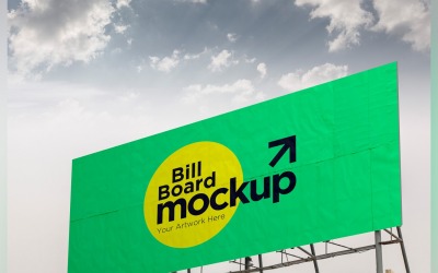 Roadside Billboard Sign Mockup Outdoor Signage Template V 81