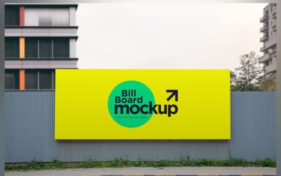 Roadside Billboard Sign Mockup Outdoor Signage Template V 93