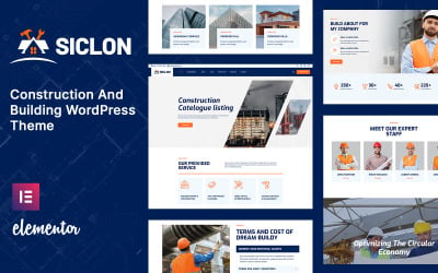 Siclon arkitektur, inredning, industri och konstruktion WordPress-tema