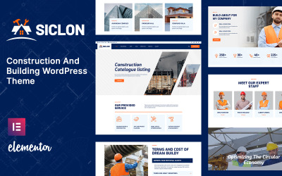 Tema de WordPress para arquitectura, diseño de interiores, industria y construcción de Siclon