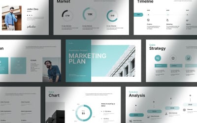 Marketingplan-Powerpoint-Präsentation