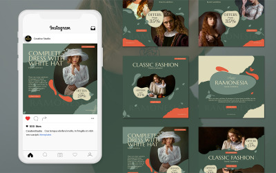 Modello per post di moda Ramonesia su Instagram