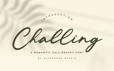 Challing - Romantic Calligraphy Font