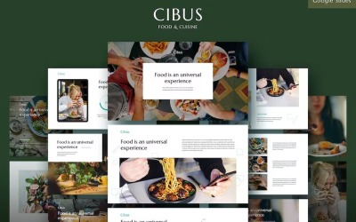 CIBUS - Thème culinaire Google Slides