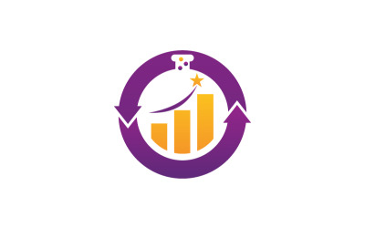 Obchodní laboratoř, investiční logo šablona