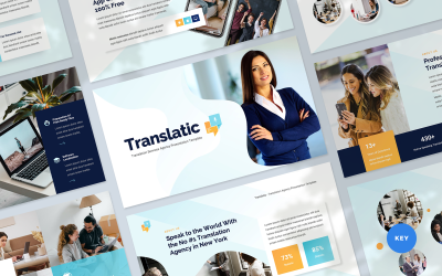 Translatic - Modello di presentazione per l&amp;#39;agenzia di traduzioni