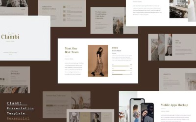 Clambi - Powerpoint-mall för modeföretag