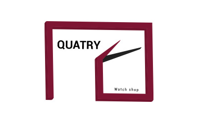 Design del logo 3d dell&amp;#39;orologio da parete