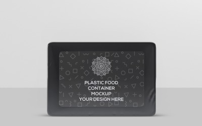 Контейнер для їжі - макет пластикового лотка для їжі