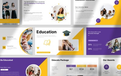 Plantilla de presentación de educación inteligente