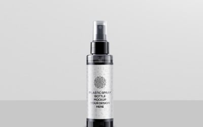 Plastic Spray Bottle Mockup