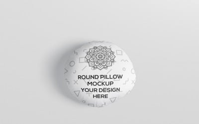 Round Pillow - Pillow Mockup