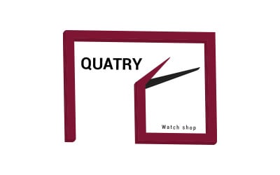 Wall clock 3d logo design