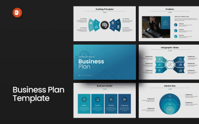 A1 affärsplan PowerPoint presentationsmall