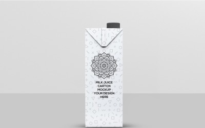 Mockup voor melk of sapkarton