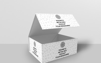 Modell einer magnetischen Einzelhandelsbox