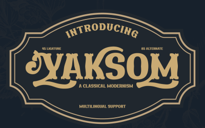 YAKSOM | Modernismo classico Serif