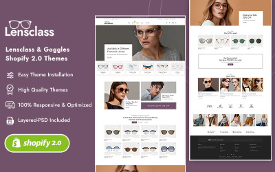 LensClass - Shopify Multipurpose Theme för glasögon, solglasögon och glasögon