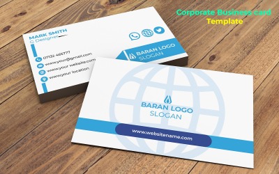 Moderne Visitenkarten-Corporate-Identity-Vorlage von Mark Smith