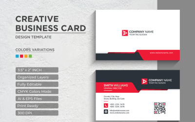 Modern and Creative Business Card Design - Corporate Identity Template V.029