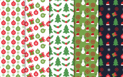 Колекція різдвяних абстрактних візерунків
