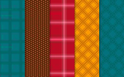 Modern bunt med gingham rutigt mönster