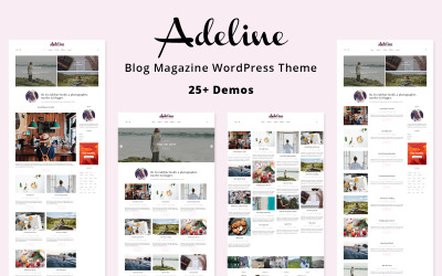 Adeline - Osobní téma blogu WordPress pro životní styl