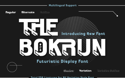 BOKRUNEN | Futuristiskt teckensnitt