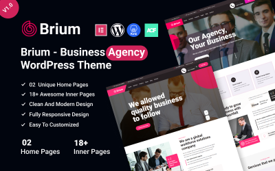 Brium – Thème WordPress pour le conseil et les affaires