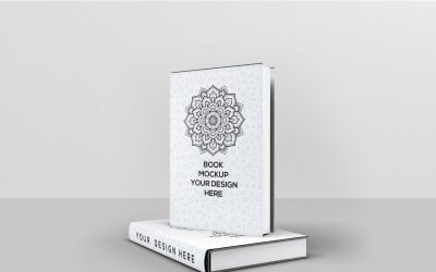 Книга - Мокап книги в твердом переплете
