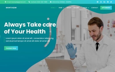 Muntaqim - Modelo de site HTML5 para serviços médicos e de saúde
