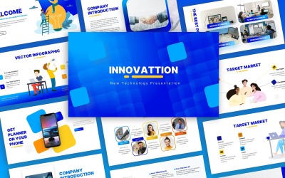 Szablon prezentacji PowerPoint technologii innowacji