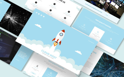 Hosting e SEO PowerPoint Template