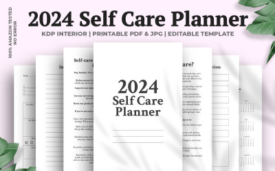Planificateur d&amp;#39;auto-soins 2024 Kdp Interior
