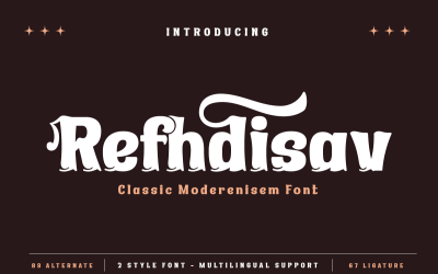 Refhdisav | Modernismo classico Serif