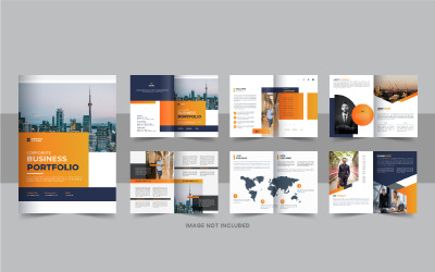 Brochure del profilo aziendale, design del modello di identità aziendale