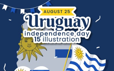 15 Happy Uruguay Independence Day Illustration